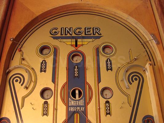 1936 Chicago Coin Ginger EM Pinball Machine Image