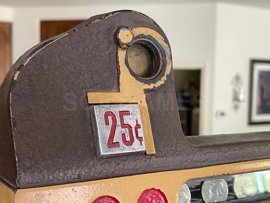 1938 Mills Brown Front 25 Cent Slot Machine Image