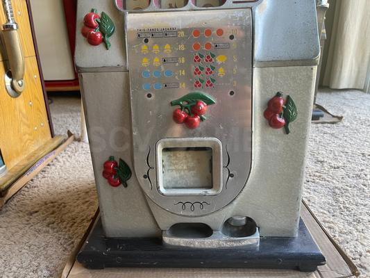 1940's Mills Black Cherry 5 Cent Slot Machine Image