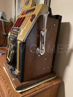 1946 Mills Golden Falls 10 Cent Slot Machine Restored Image