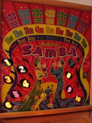 1948 Exhibit Supply Company Samba Pinball Image