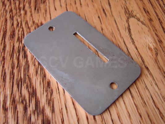 1950's 60's 5 Cent NOS Coin Entry Plate for Pinball Game Image