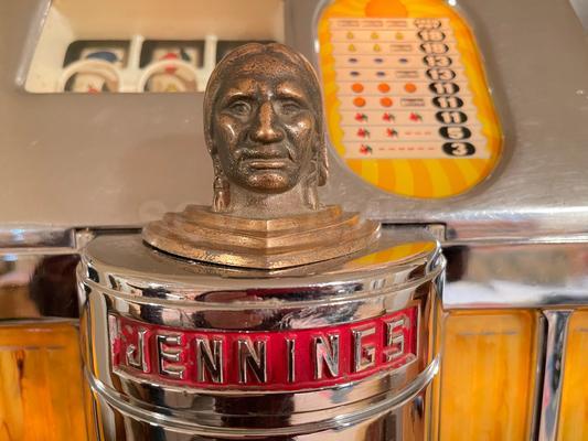 1950's Jennings Sun Chief 10 Cent Slot Machine Refurbished Image