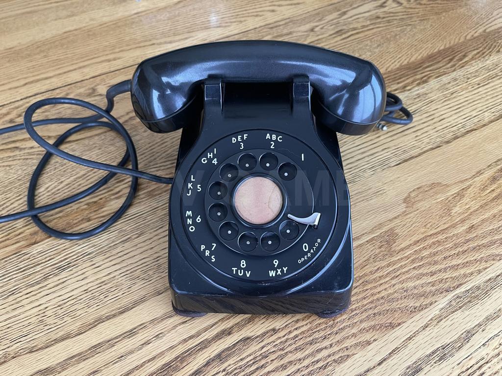 1950's Kellogg DK-500-BA Black Desk Phone