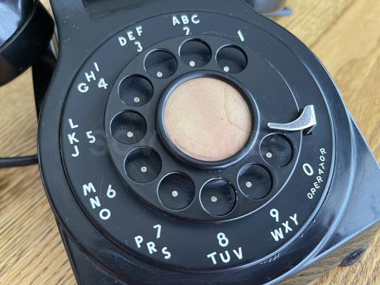 1950's Kellogg DK-500-BA Black Desk Phone Image