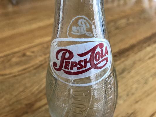 1954 12oz Full Pepsi Single Dot Bottle - Los Angeles, CA Image