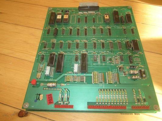 1982 Bally Midway Super Pac-Man PCB Image