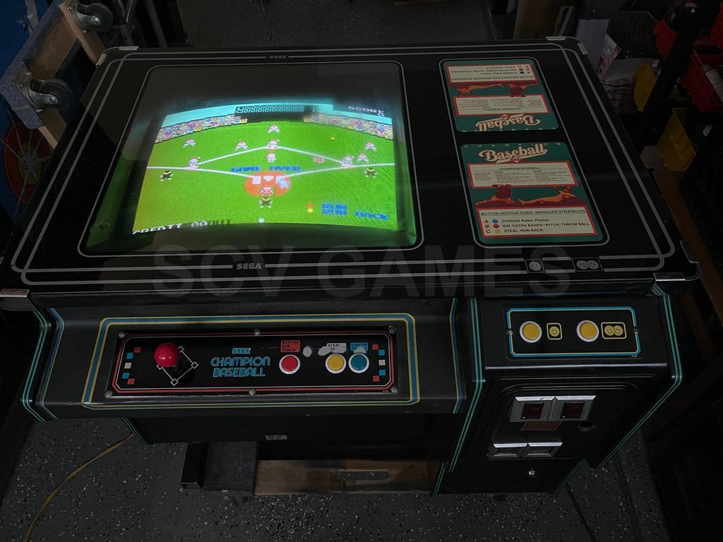 1983 Sega Champion Baseball Cocktail Arcade Machine