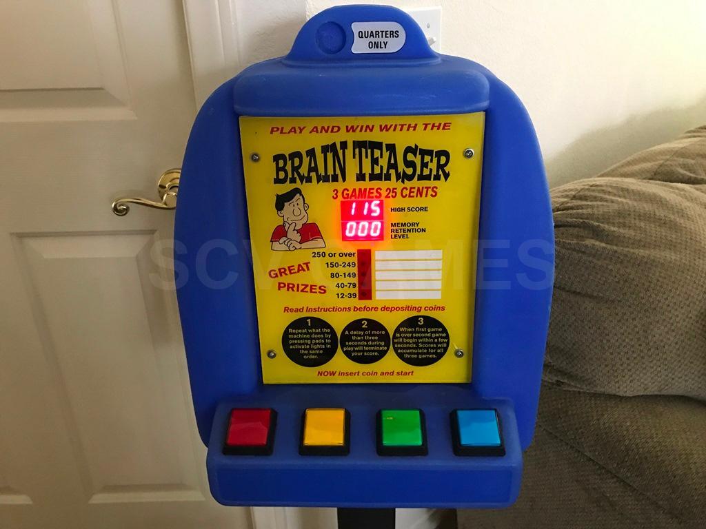 Brain Teaser Simon Style Coin Operated Game
