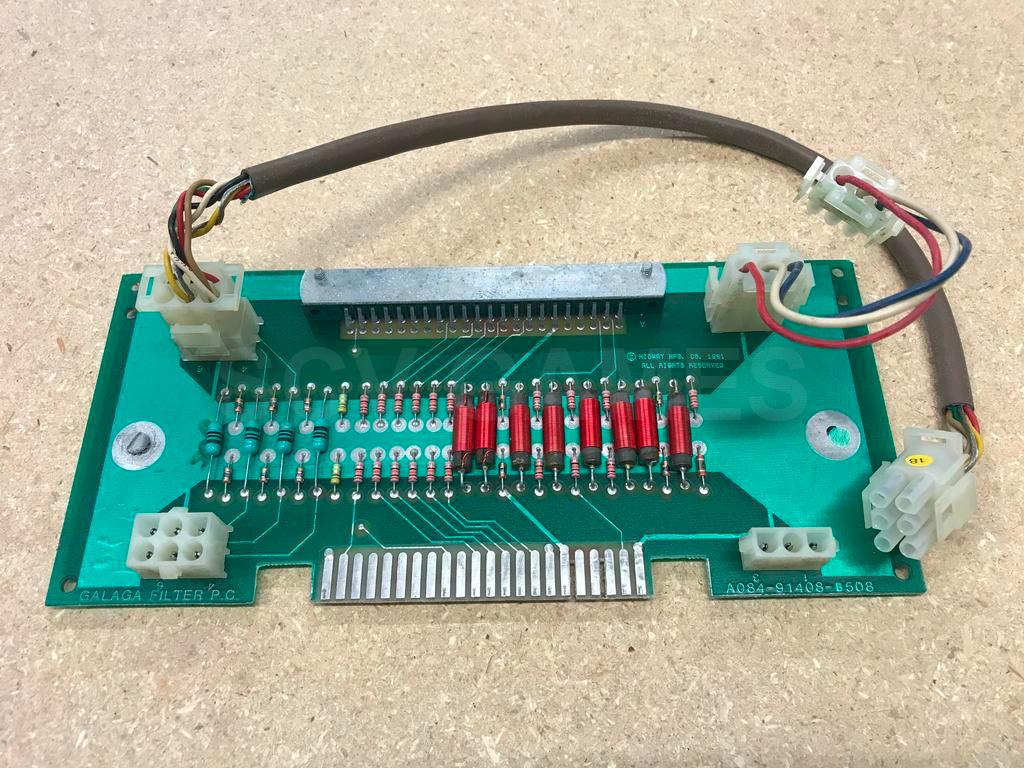 Galaga original Filter 91408 board with cables