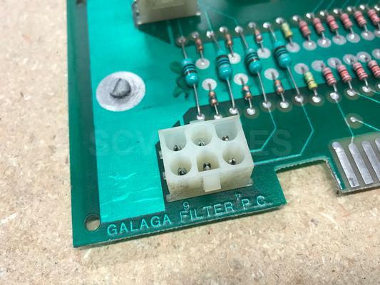 Galaga original Filter 91408 board with cables Image