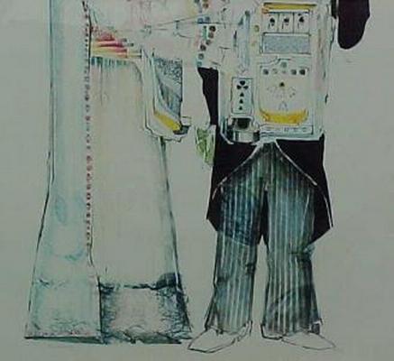 Gambler & Bride Slot Machine Fine Art Print Limited Edition By John Doyle Image