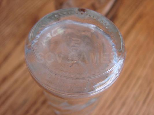 Vintage Miniature Pepsi Glass Bottle 4-1/2 inches tall Image