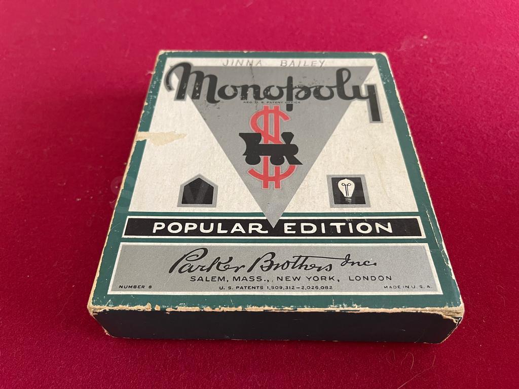 1935 Popular Edition No. 8 Monopoly Box