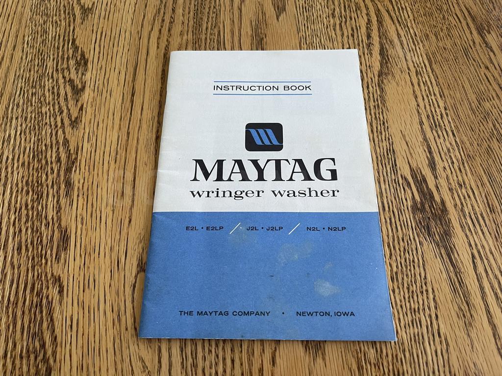 1940's Maytag Wringer Washer Instruction Book