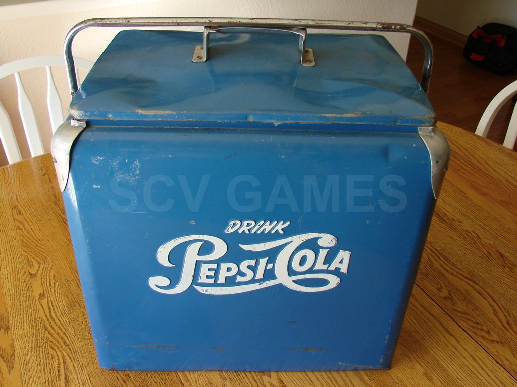 1950's Pepsi Ice Chest Cooler with Orginal Box