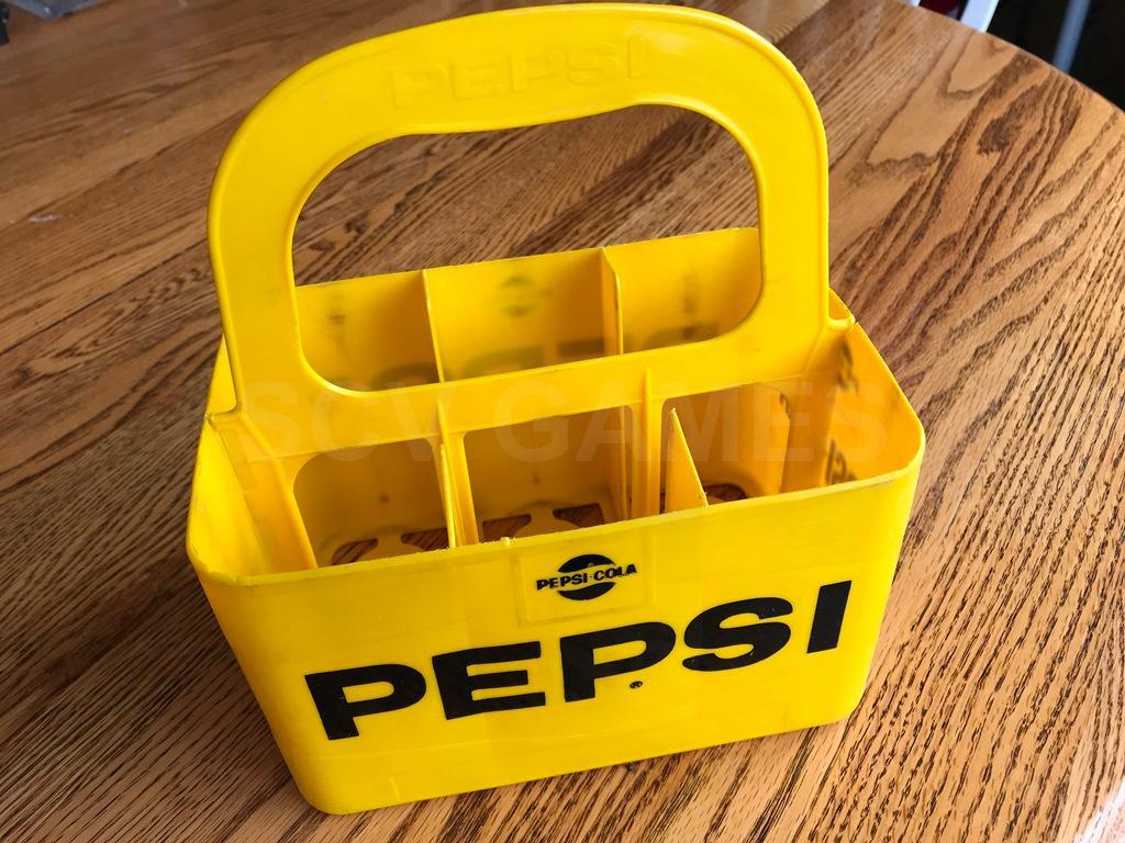 1960s hard plastic Pepsi six pack handled carrier