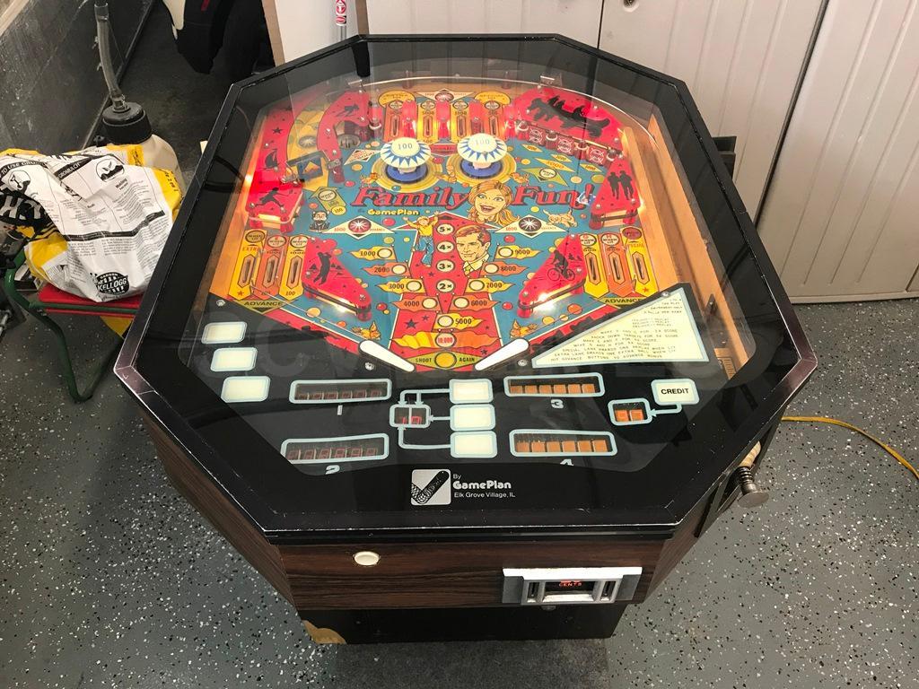 1979 Game Plan Family Fun Cocktail Pinball Machine