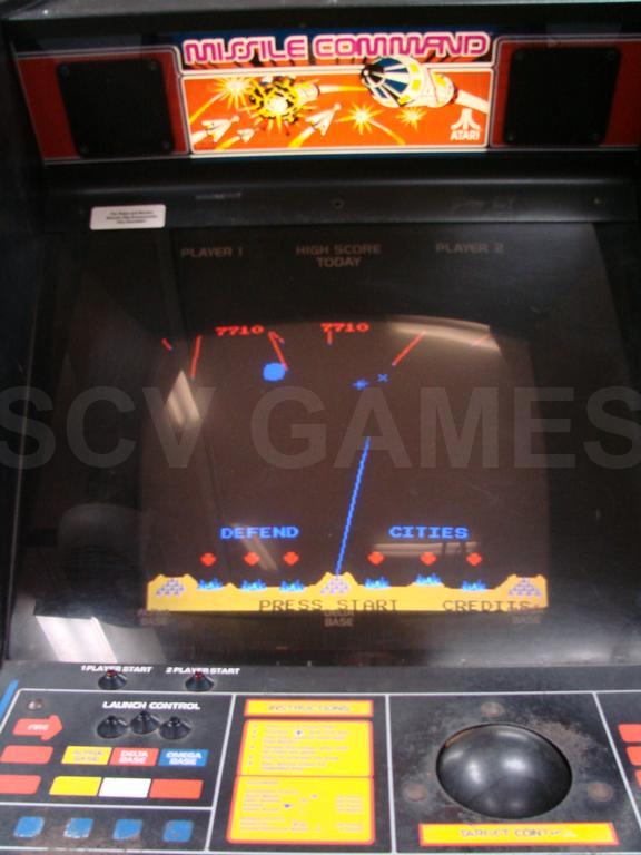 1980 Atari Missile Command Upright Arcade Game