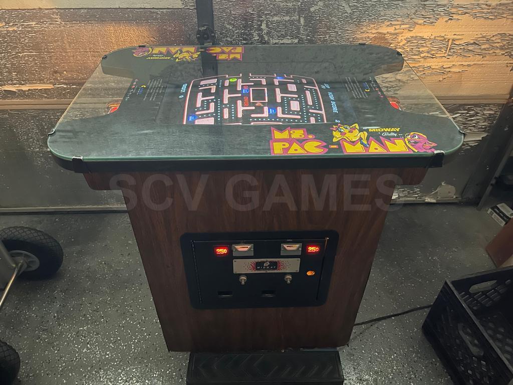 1981 Midway Ms. Pac-Man Cocktail Arcade Machine