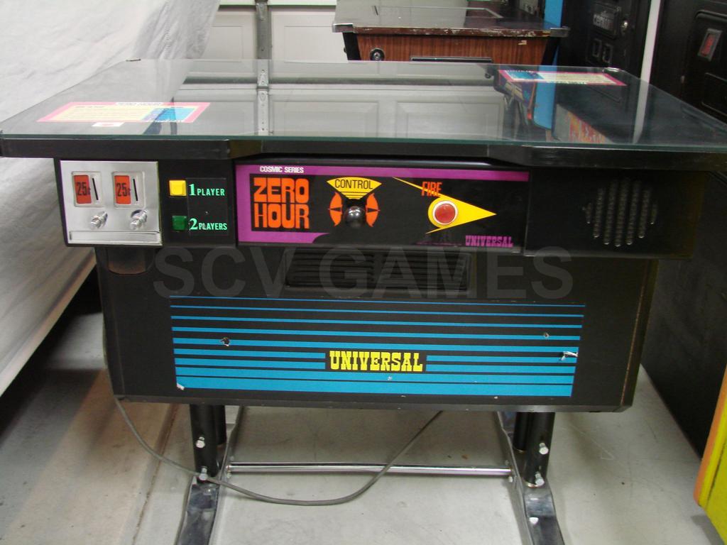 1981 Universal Zero Hour Cocktail Table Arcade Game