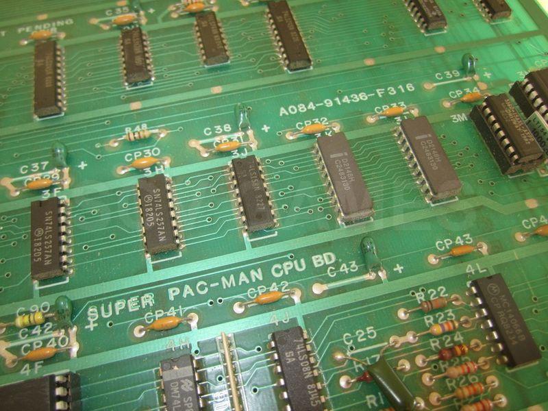 1982 Bally Midway Super Pac-Man PCB