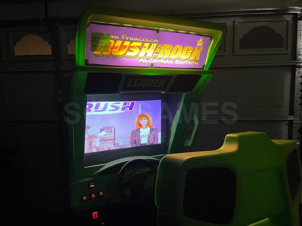 1997 Atari San Francisco Rush The Rock Alcatraz Edition Cockpit Arcade Machine