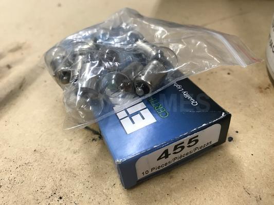 EiKO 455 10 Pack 6.5V .5A Flasher G4-1/2 Miniature Bayonet Base Bulbs Image