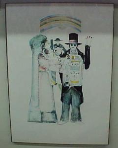 Gambler & Bride Slot Machine Fine Art Print Limited Edition By John Doyle