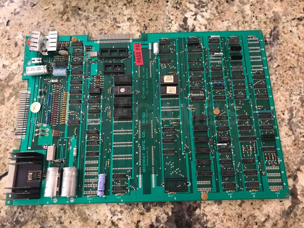 Midway Pac-Man or Ms Pac-Man Game Board for Parts