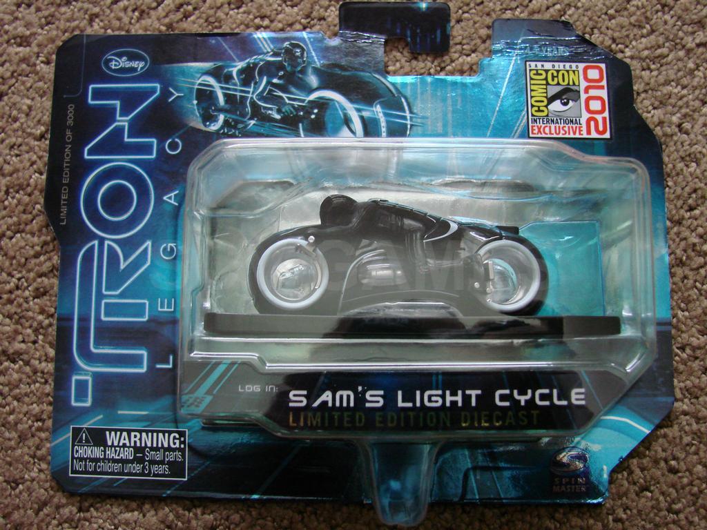 SDCC10: Sam's Light Cycle Diecast in Un-Opened box