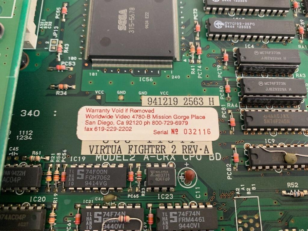 Sega Virtua Fighter 2 Rev. A 3 board set with Interface PCB