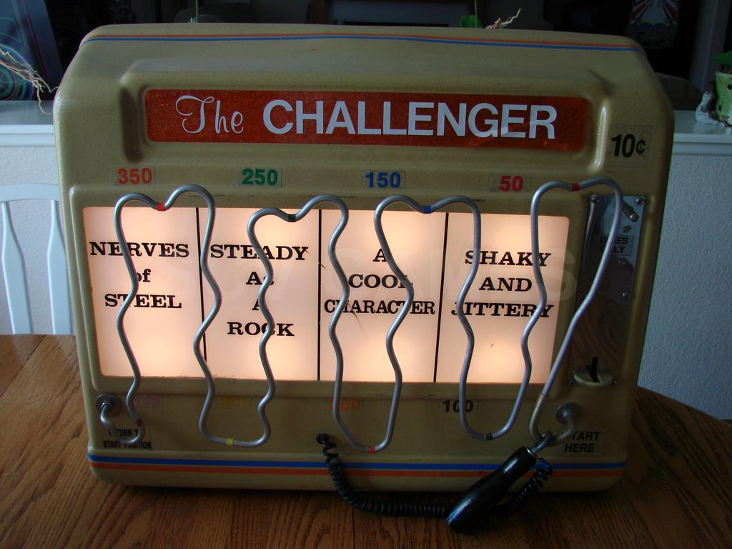 The Challenger 1960's Vintage Skill Game Coin Operated