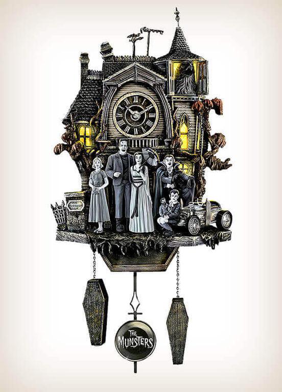 The Munsters Cuckoo Clock with Lights and Music
