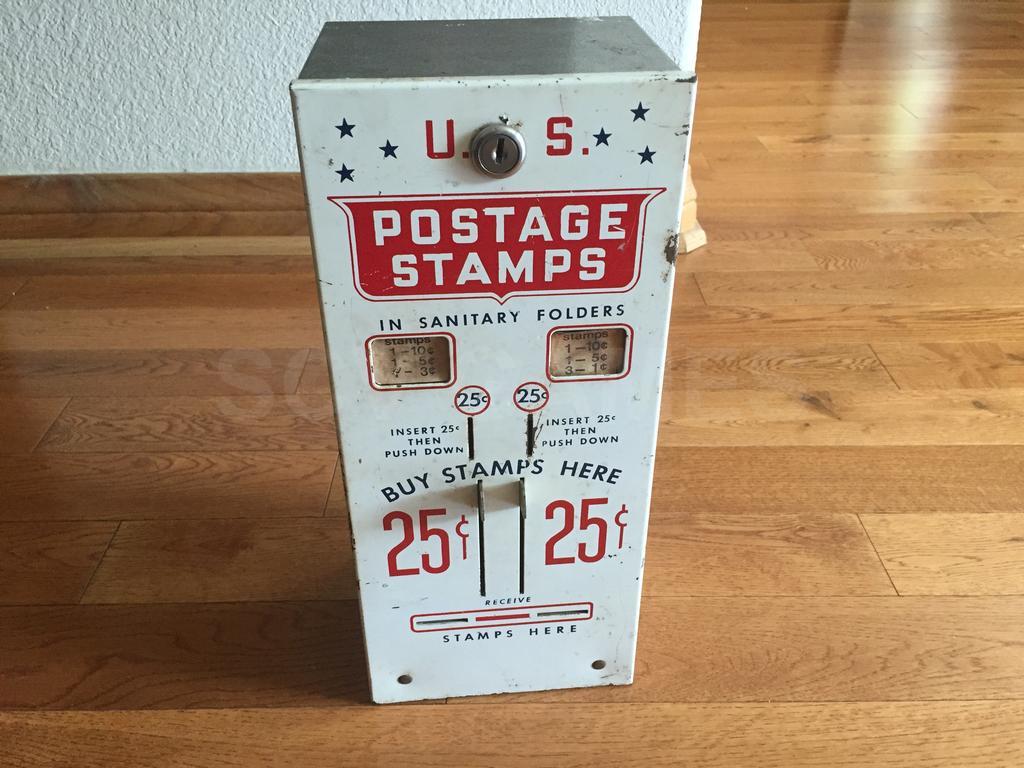 Vintage 25 CENT U.S. Postage Stamp Vending Machine